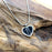 Cat Inlay Memorial Heart Necklace Cremation Jewelry-Jewelry-Anavia-Afterlife Essentials