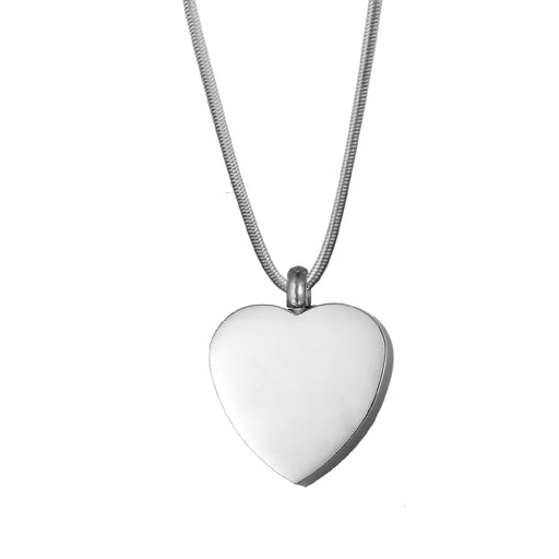 Classic Heart Memorial Necklace Cremation Jewelry-Jewelry-Anavia-Afterlife Essentials