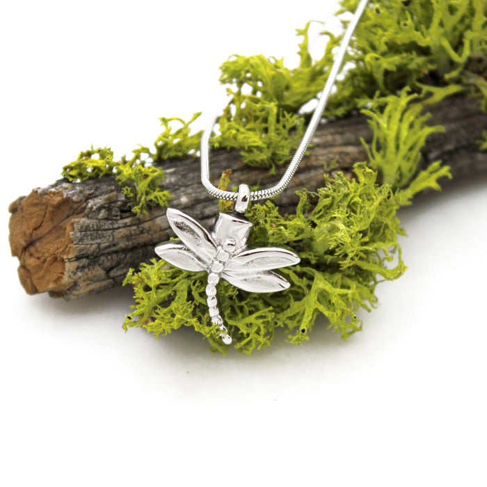 Dragonfly Memorial Necklace Cremation Jewelry-Jewelry-Anavia-Afterlife Essentials
