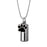 Cylinder with Paw Print Charm Pet Memorial Necklace-Jewelry-Anavia-Afterlife Essentials