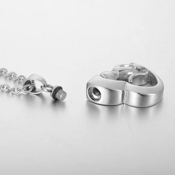Loving Cat Heart Pet Memorial Necklace Cremation Jewelry-Jewelry-Anavia-Afterlife Essentials