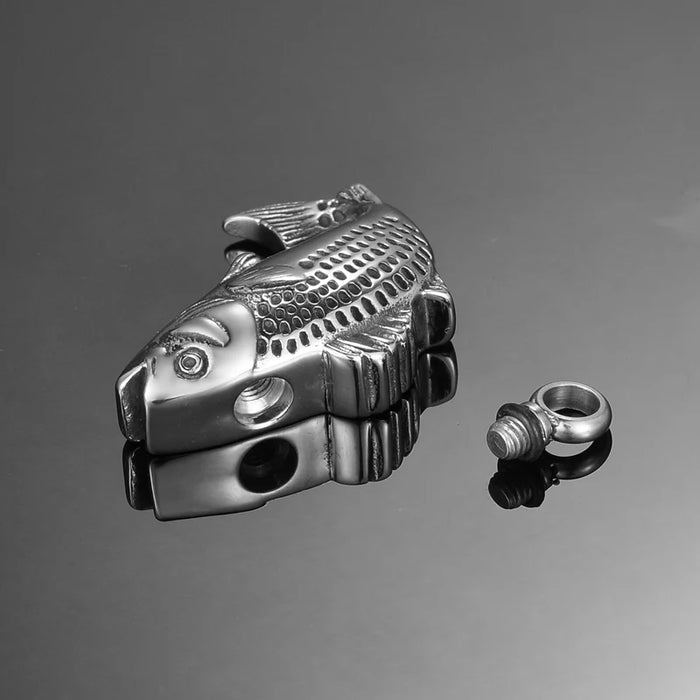 Fish Memorial Necklace Cremation Jewelry-Jewelry-Anavia-Afterlife Essentials