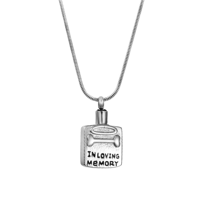In Loving Memory Pet Memorial Necklace Cremation Jewelry-Jewelry-Anavia-Afterlife Essentials