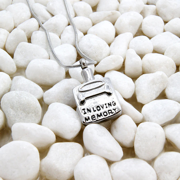 In Loving Memory Pet Memorial Necklace Cremation Jewelry-Jewelry-Anavia-Afterlife Essentials