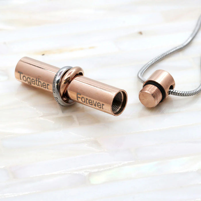 Together Forever Cylinder Memorial Necklace-Jewelry-Anavia-Afterlife Essentials