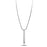 Long Slim Cylinder with Crystal Memorial Necklace-Jewelry-Anavia-Afterlife Essentials