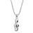 Crystal Music Note Memorial Necklace Cremation Jewelry-Jewelry-Anavia-Afterlife Essentials