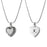 Black Floral Heart Memorial Necklace Cremation Jewelry-Jewelry-Anavia-Afterlife Essentials