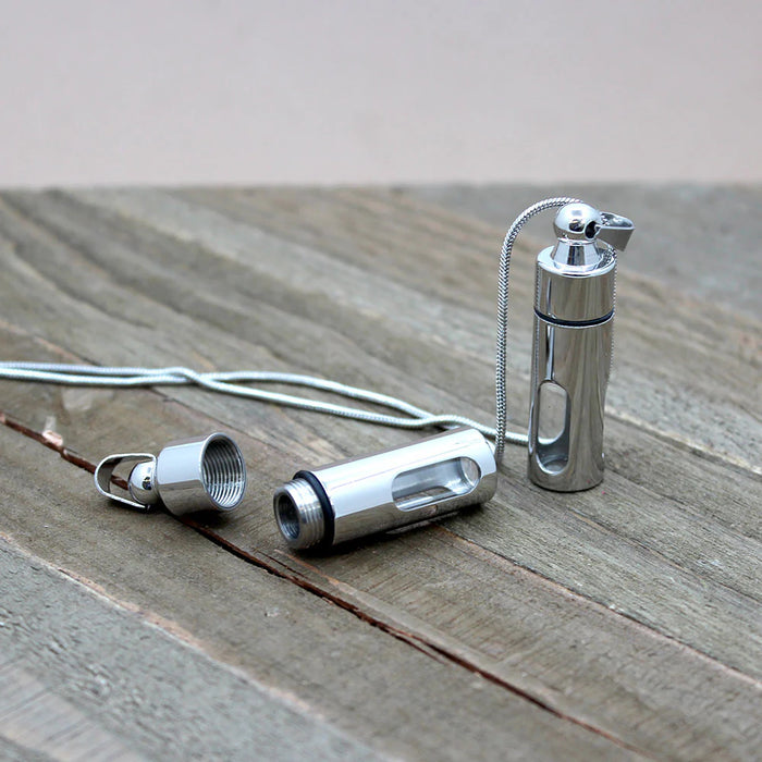 See Through Cylinder Memorial Necklace Cremation Jewelry-Jewelry-Anavia-Afterlife Essentials