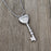 Key Heart Fingerprint Memorial Necklace Cremation Jewelry-Jewelry-Anavia-Afterlife Essentials