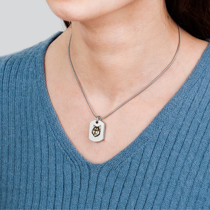 Dog Icon Dog Tag Pet Memorial Necklace Cremation Jewelry-Jewelry-Anavia-Afterlife Essentials