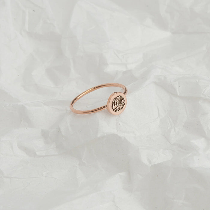 Personalized Paw Print/ Nose Print Pet Ring-Jewelry-Anavia-Afterlife Essentials