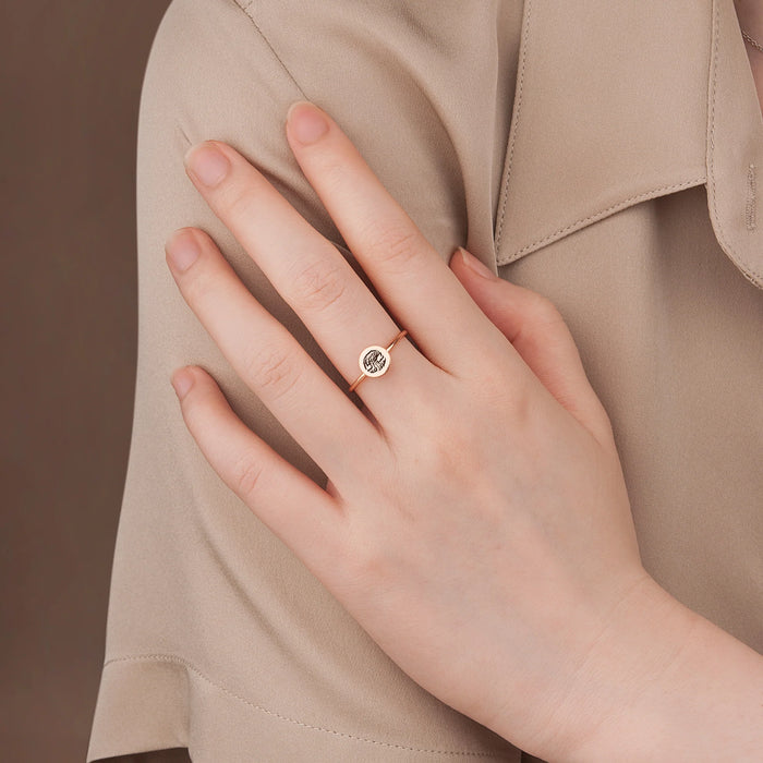 Personalized Paw Print/ Nose Print Pet Ring-Jewelry-Anavia-Afterlife Essentials