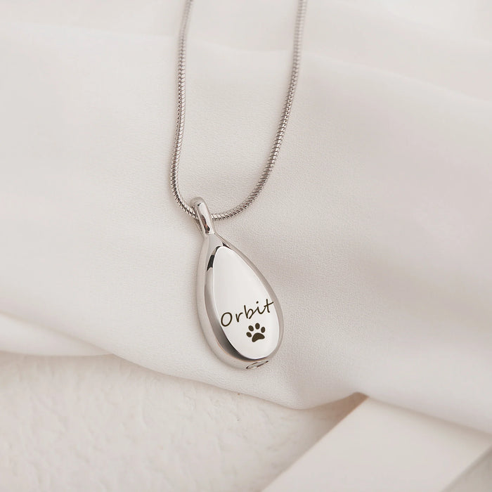 Teardrop Memorial Necklace Cremation Jewelry-Jewelry-Anavia-Afterlife Essentials