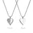 Angel Wing Heart Memorial Necklace Cremation Jewelry-Jewelry-Anavia-Afterlife Essentials