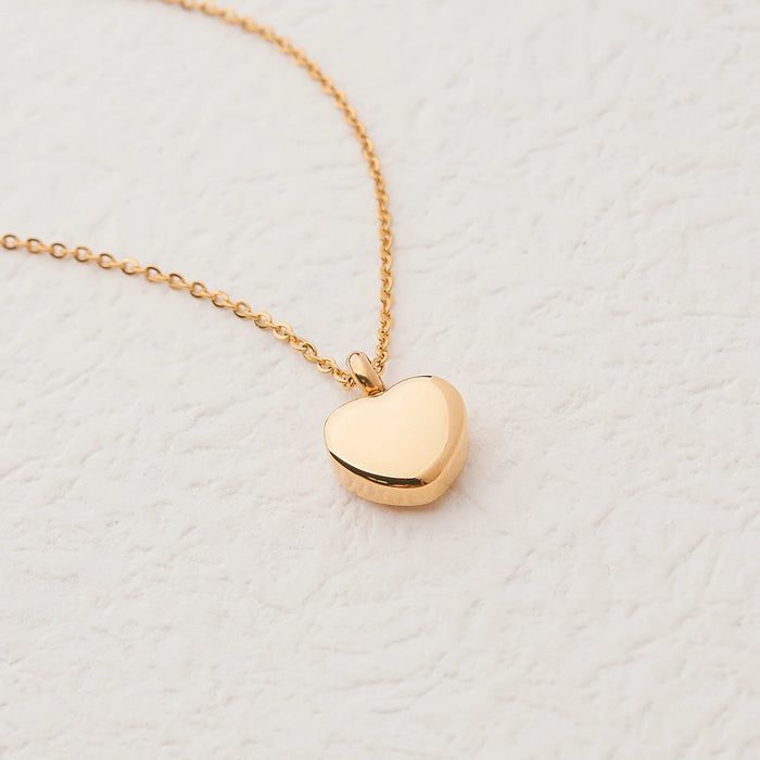 Mini Heart Memorial Necklace Cremation Jewelry-Jewelry-Anavia-Afterlife Essentials