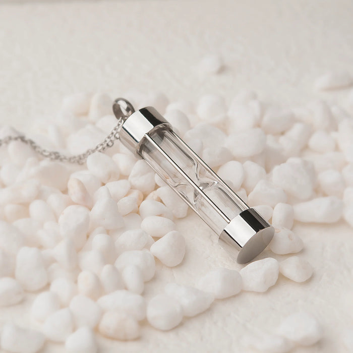 Hourglass Memorial Necklace Cremation Jewelry-Jewelry-Anavia-Afterlife Essentials