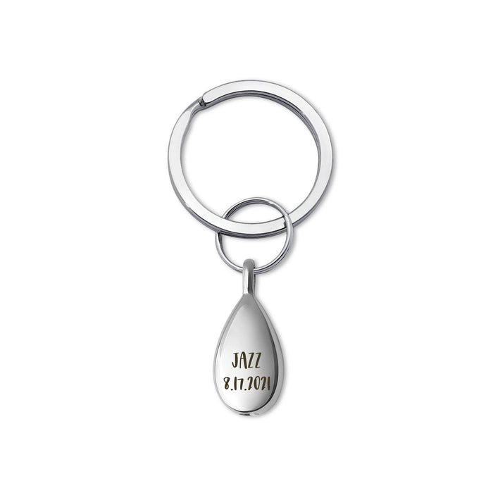 Pet Portrait Teardrop Memorial Key Chain Cremation Jewelry-Jewelry-Anavia-Afterlife Essentials
