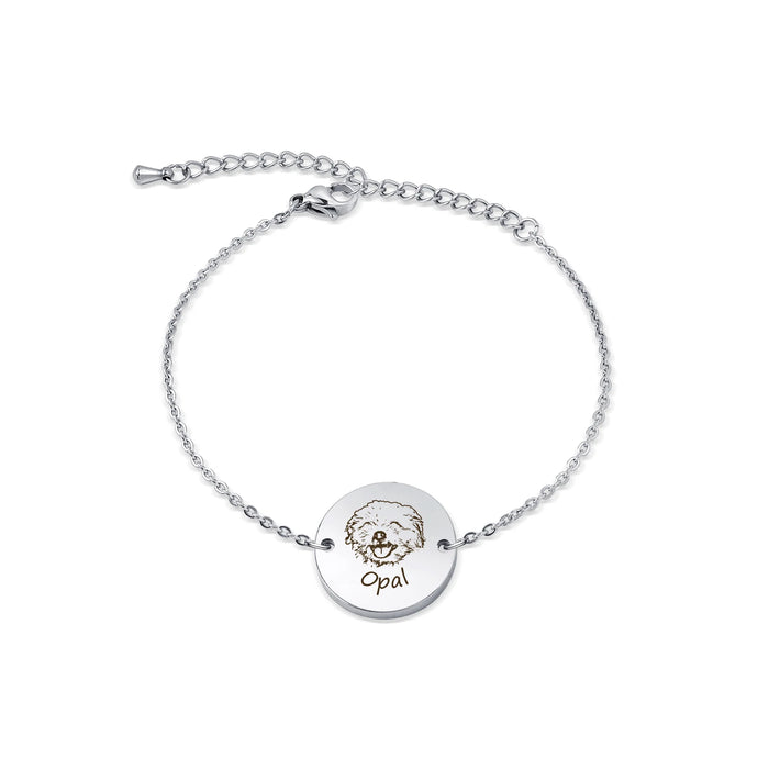 Personalized Pet Portrait Memorial Bracelet-Jewelry-Anavia-Afterlife Essentials