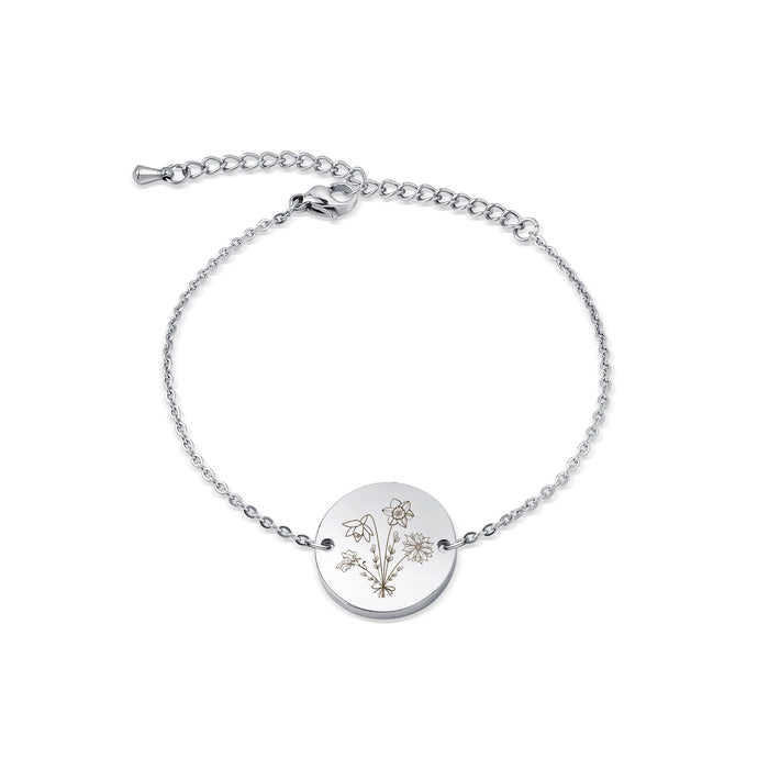 Birth Flower Bouquet Charm Bracelet-Jewelry-Anavia-Afterlife Essentials