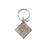 Fingerprint Diamond Memorial Key Chain with Angel Wing Charm-Jewelry-Anavia-Afterlife Essentials
