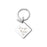 Fingerprint Diamond Memorial Key Chain with Angel Wing Charm-Jewelry-Anavia-Afterlife Essentials