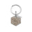 Fingerprint Hexagon Memorial Key Chain with Angel Wing Charm-Jewelry-Anavia-Afterlife Essentials