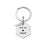 Fingerprint Hexagon Memorial Key Chain with Angel Wing Charm-Jewelry-Anavia-Afterlife Essentials