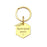 Fingerprint Hexagon Memorial Key Chain with Angel Wing Charm-Jewelry-Anavia-Afterlife Essentials