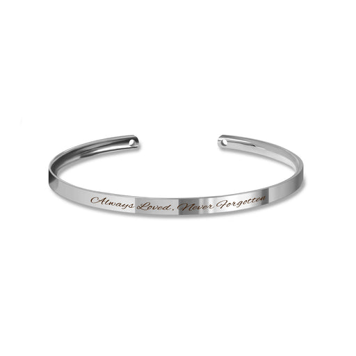 Custom Memorial Cuff Bangle-Jewelry-Anavia-Afterlife Essentials