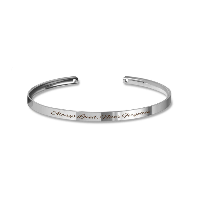 Custom Memorial Cuff Bangle-Jewelry-Anavia-Afterlife Essentials