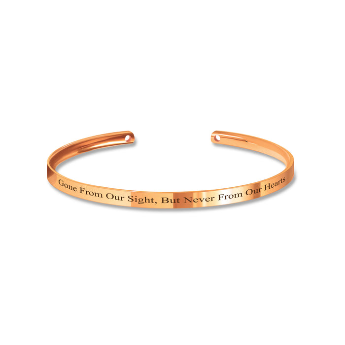 Custom Memorial Cuff Bangle-Jewelry-Anavia-Afterlife Essentials