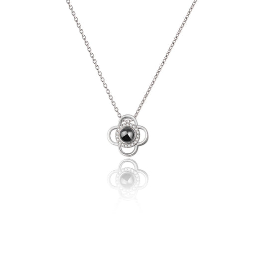 Clover Photo Projection Necklace-Jewelry-Anavia-Afterlife Essentials