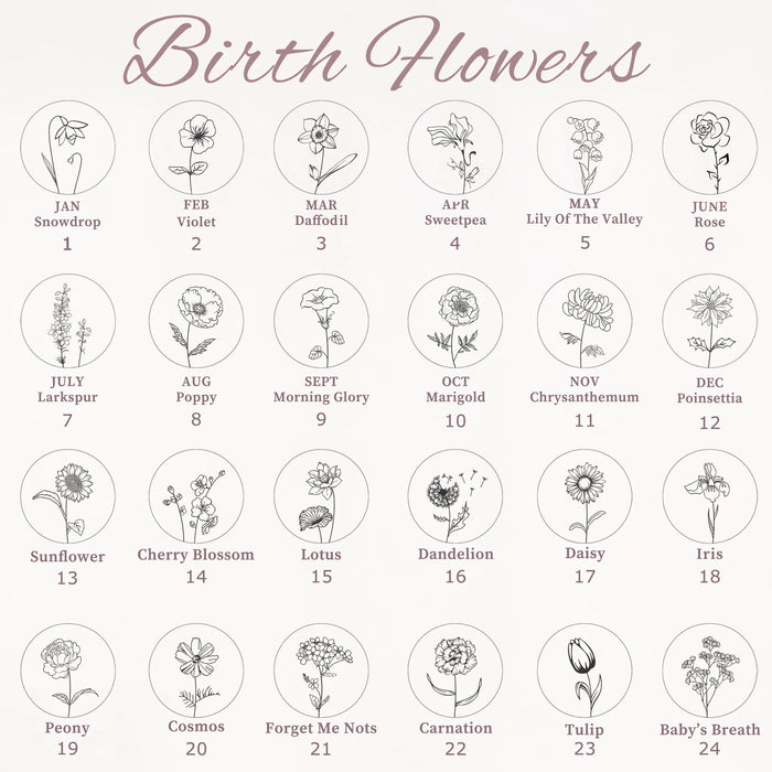 Coin One Flower Memorial Necklace Cremation Jewelry-Jewelry-Anavia-Afterlife Essentials