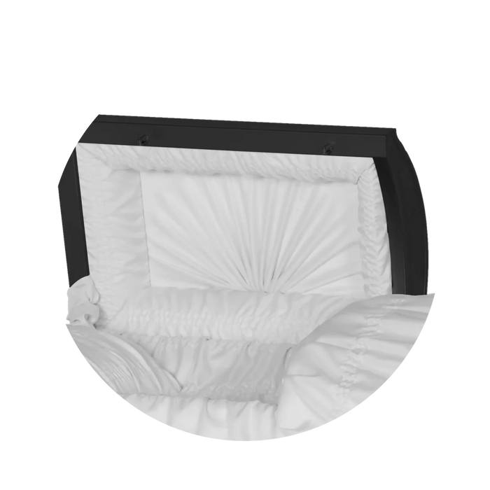 Steel Pet Casket - Black & Gold-Pet Caskets-Titan Caskets-Afterlife Essentials