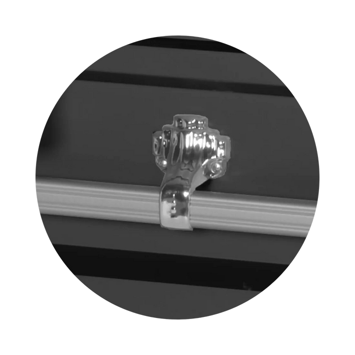 Steel Pet Casket - Black & Silver-Pet Caskets-Titan Caskets-Afterlife Essentials