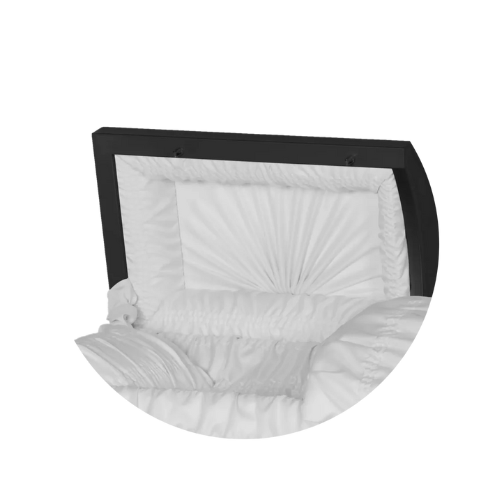 Steel Pet Casket - Black & Silver-Pet Caskets-Titan Caskets-Afterlife Essentials