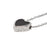 Devotion Heart, Onyx/Stainless Steel Cremation Jewelry-Jewelry-Urns of Distinction-Afterlife Essentials
