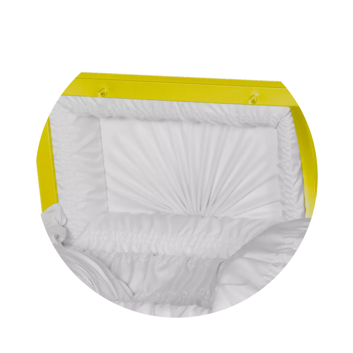 Steel Pet Casket - Bright Yellow-Pet Caskets-Titan Caskets-Afterlife Essentials