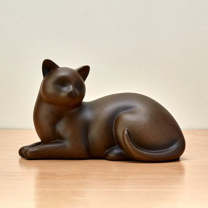 Cozy Cat Sable Petite Cremation Urn