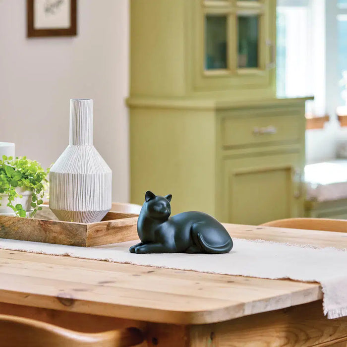 Cozy Cat Black Petite Cremation Urn