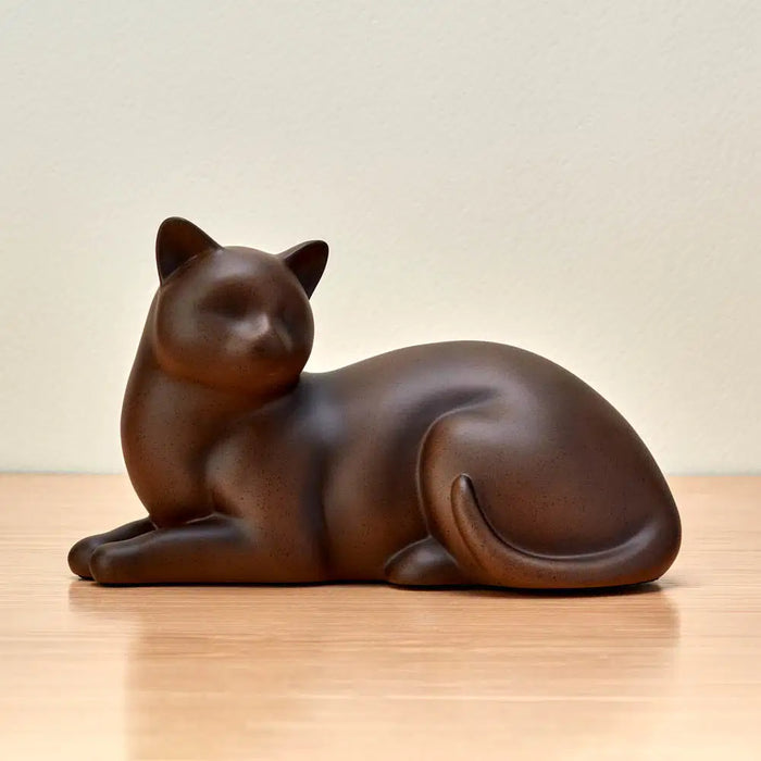 Cozy Cat Tabby Petite Cremation Urn