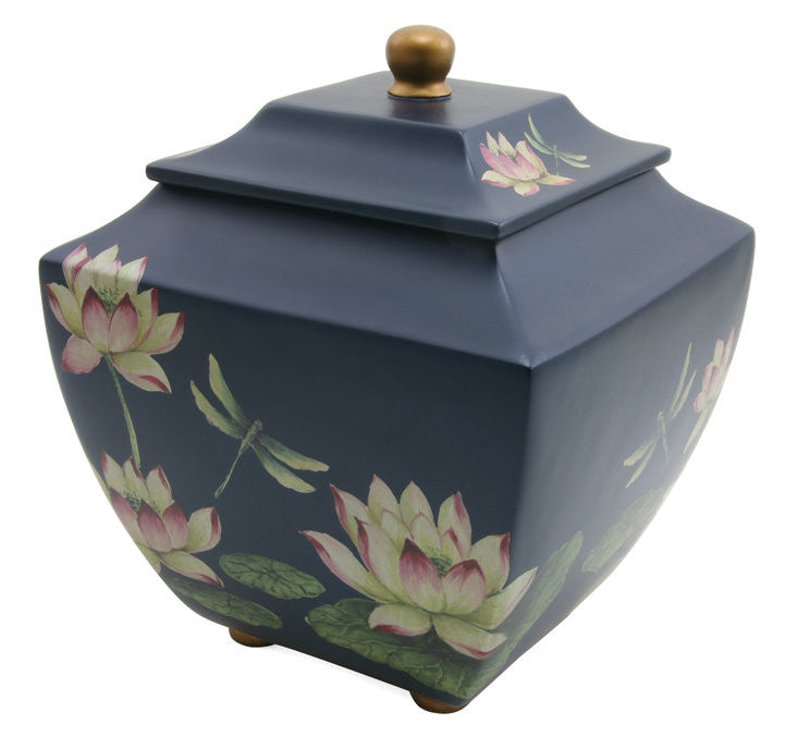 Waterlily Dragonflies, Large/Adult Cremation Urn-Cremation Urns-Urns of Distinction-Afterlife Essentials