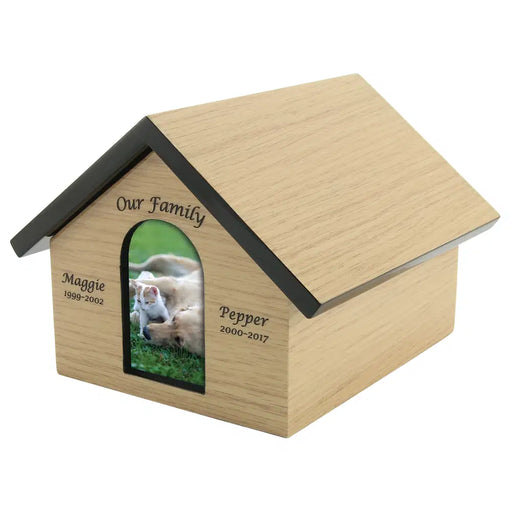 Pet House Tan Small Cremation Urn-Cremation Urns-Terrybear-Afterlife Essentials