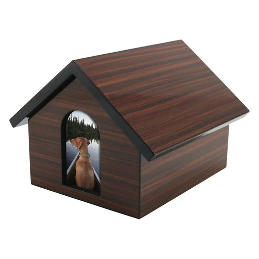 Pet House Brown Small Cremation Urn-Cremation Urns-Terrybear-Afterlife Essentials
