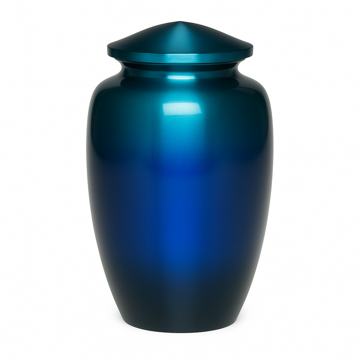 Classic Alloy Urn-Ombre Adult-Cremation Urns-Bogati-Afterlife Essentials