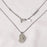 Sideways Heart Fingerprint Memorial Necklace Cremation Jewelry-Jewelry-Anavia-Afterlife Essentials