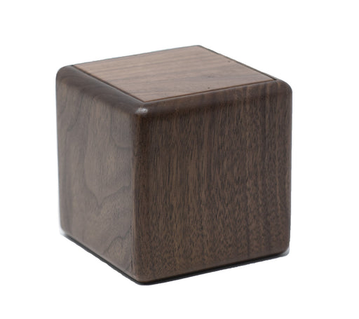Walnut Artisan Cube, Small/Infant Cremation Urn-Cremation Urns-Urns of Distinction-Afterlife Essentials