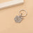 Fingerprint Hexagon Memorial Key Chain with Angel Wing Charm-Jewelry-Anavia-Afterlife Essentials