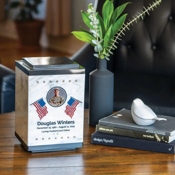 Design Your Own Cremation Urn - Natural Marble